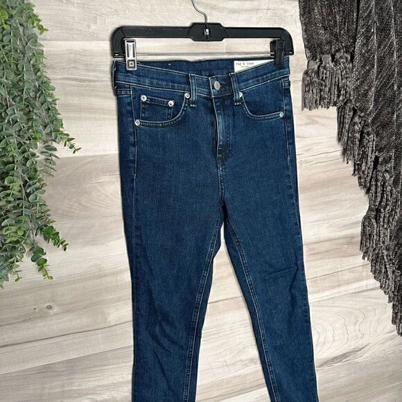 Rag and Bone Womens Indigo 10 Inch Capri Jeans Size 24 - Picture 3 of 9